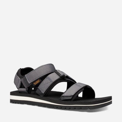 Pánské Turistické Sandály Teva Cross Strap Trail Tmavě Šedé - CZ269625